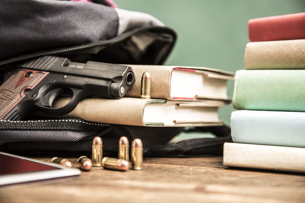 School Threats - Gun, Bullets, and Books