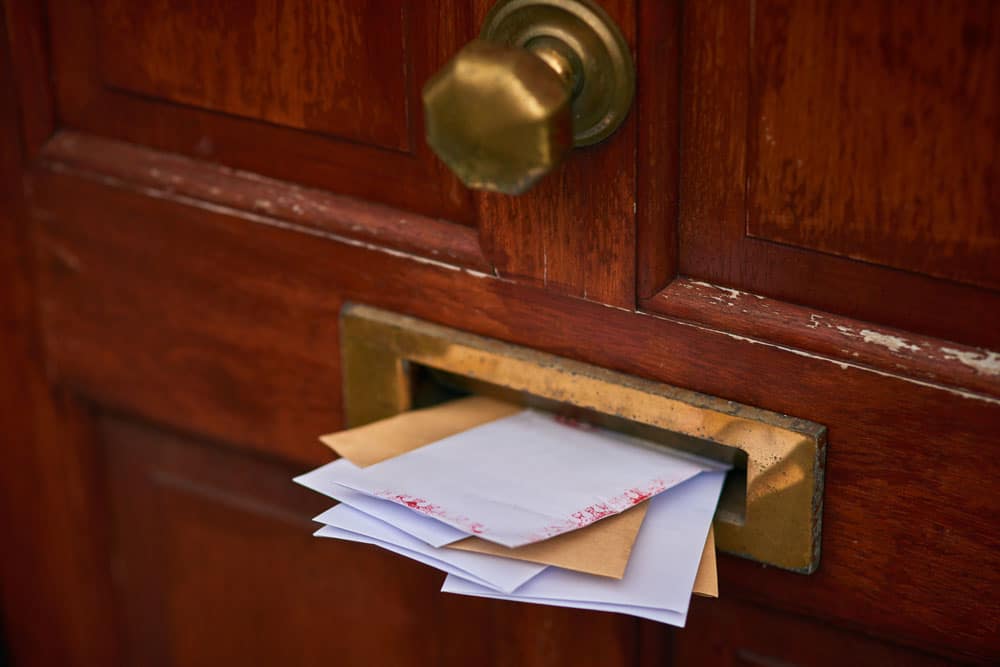 Letters in a Mail Slot