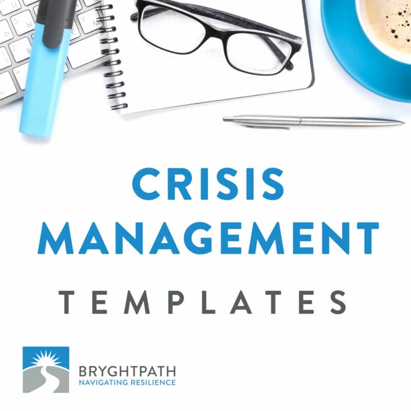 Crisis Management Template Package Bryghtpath 9450