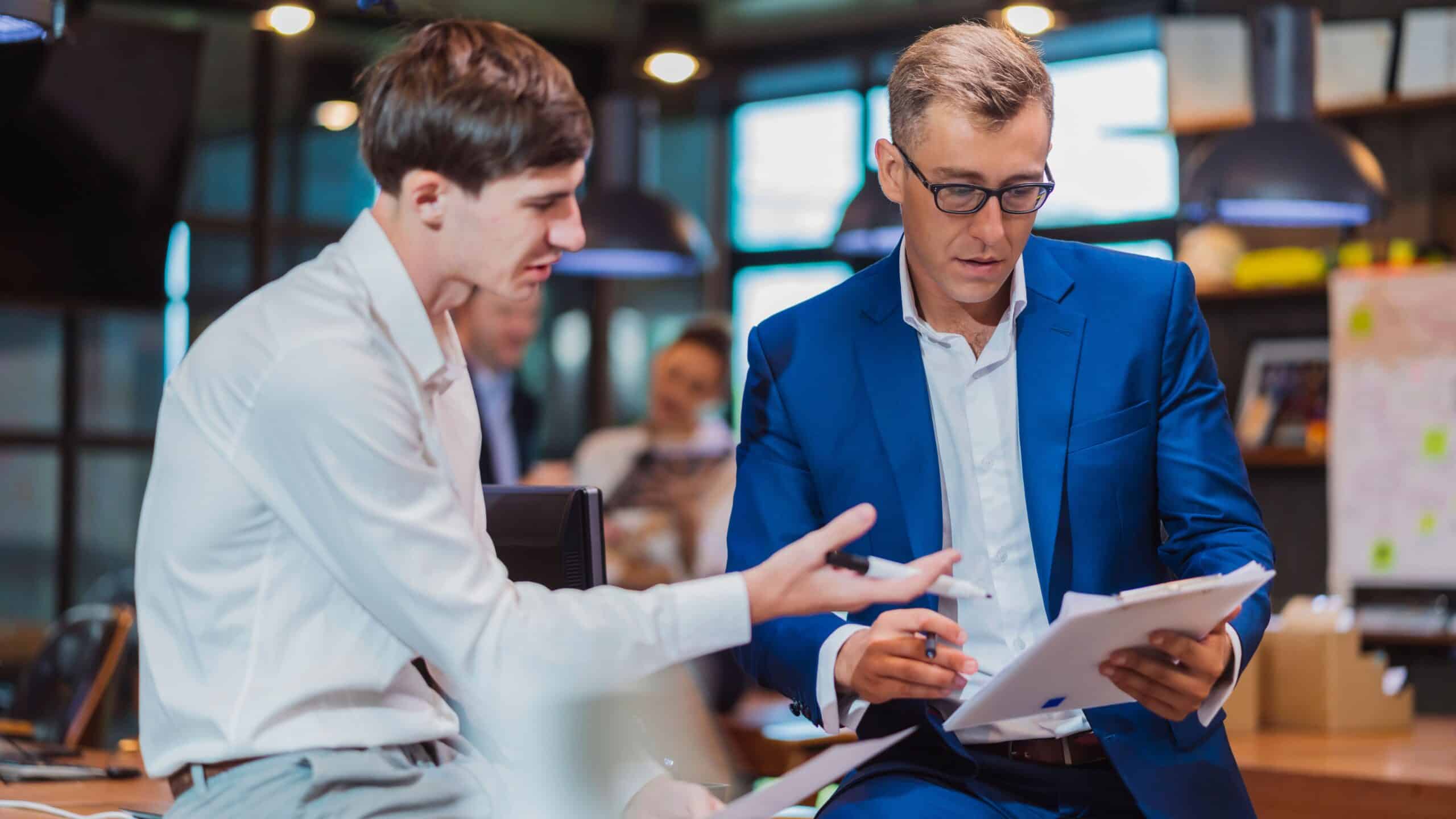 Professional tech team collaboration